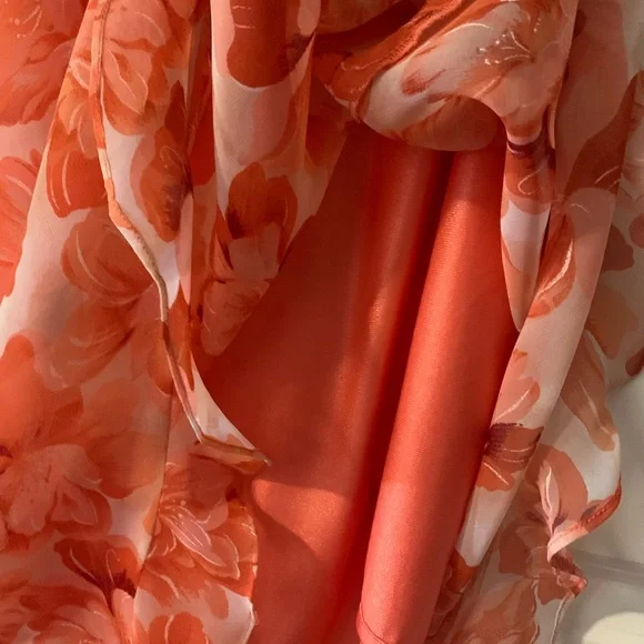 Womens Size 8 Coral Betsy Lauren Maxi Dress - Picture 4 of 4